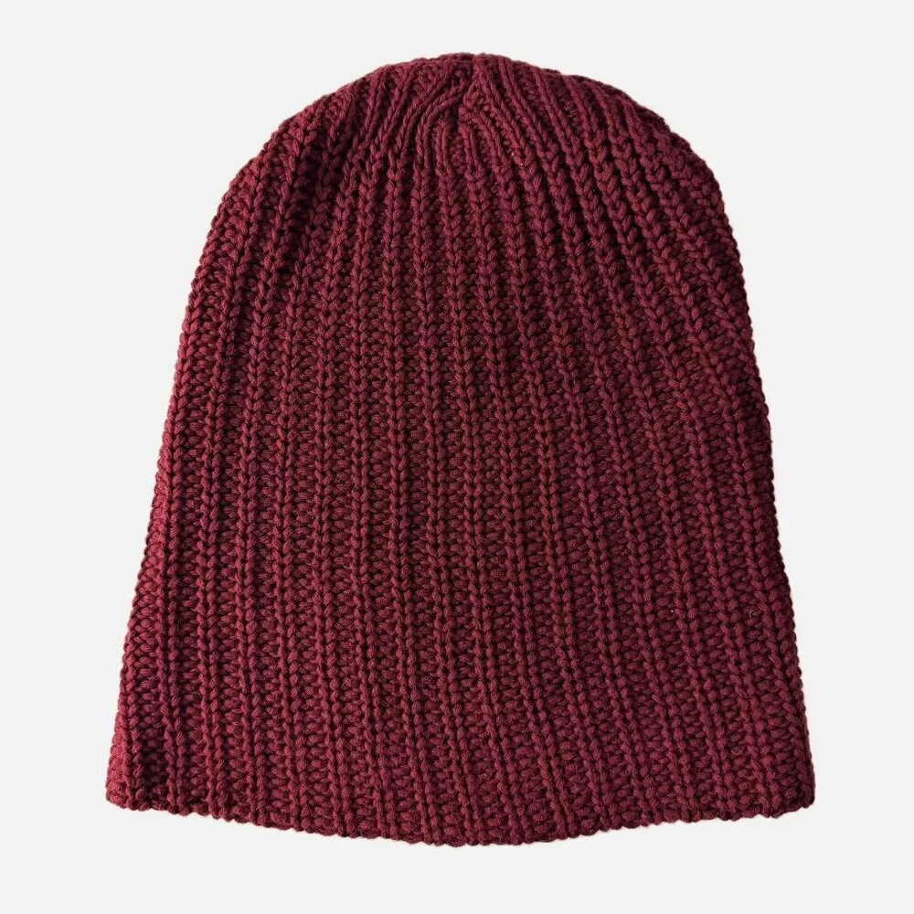 Love Your Melon Beanie For Men & Women One Size Burgundy Winter Hat Made In USA